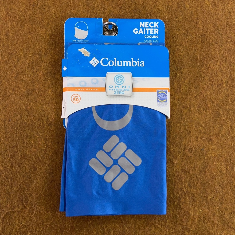 Columbia Unisex OS Blue Omni-Freeze Zero UPF 50 River Chill Gaiter NWT